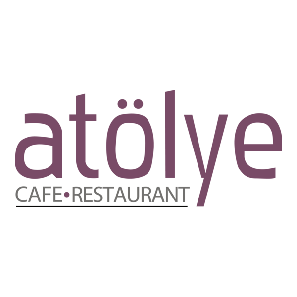 Atölye Restaurant & Cafe Logo PNG Vector