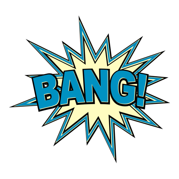 Bang Comic Book Exclamation Logo PNG Vector
