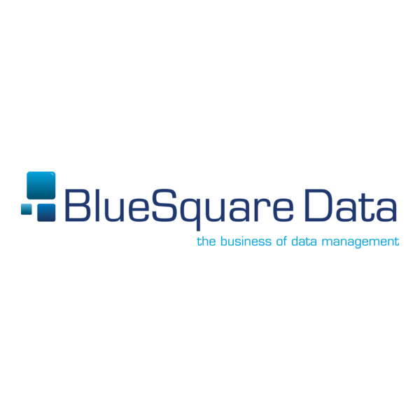 Blue Square Data Logo PNG Vector