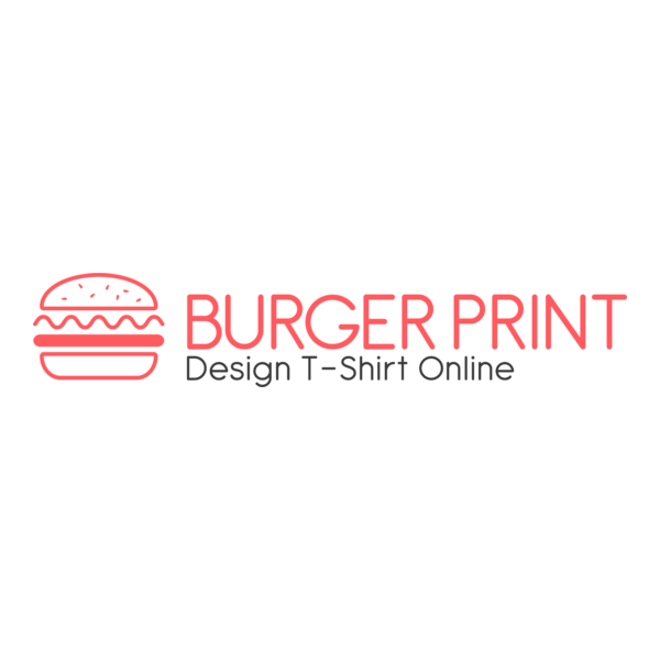 Burger Print Logo PNG Vector