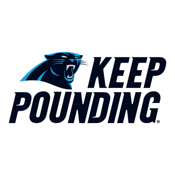 Carolina Panthers Keep Pounding Logo PNG Vector