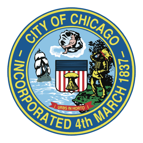 City of Chicago Incorporated 4th March 1837 Logo PNG Vector