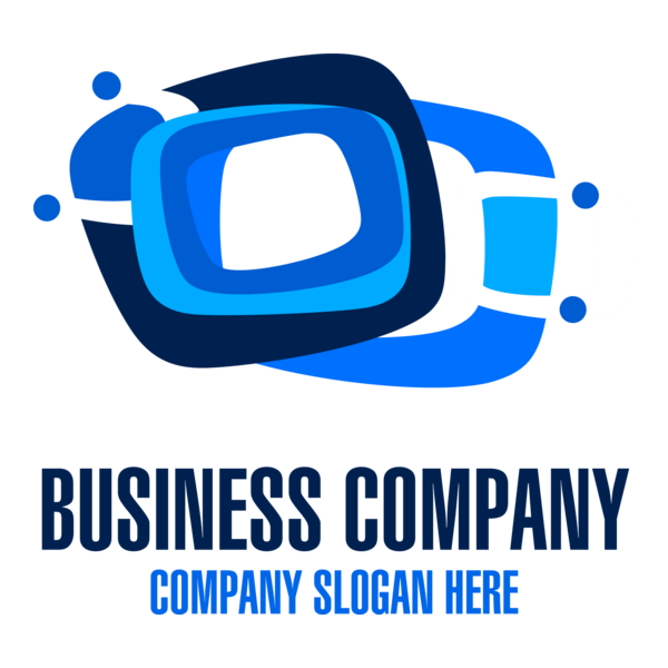 Creative blue style business Logo PNG Vector