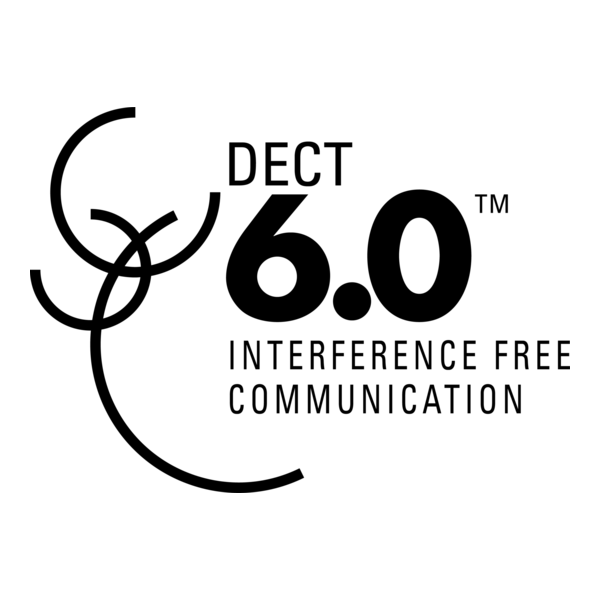 DECT 6.0 Interference Free Communication Logo PNG Vector