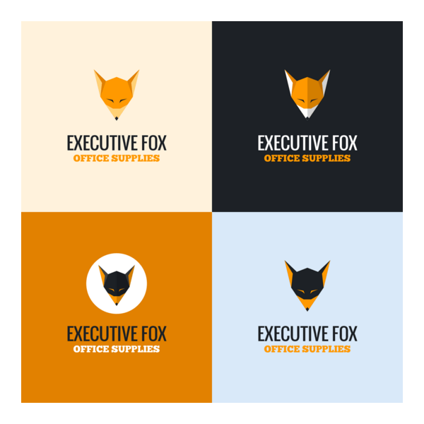 Executive Fox Logo PNG Vector