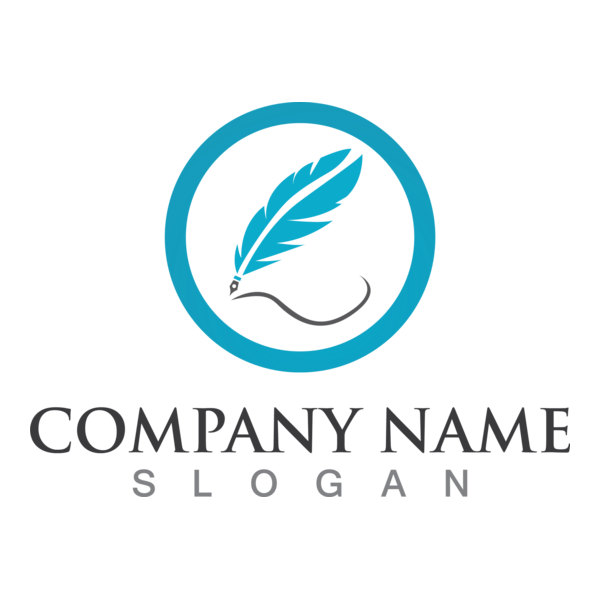 Feather pen company Logo PNG Vector