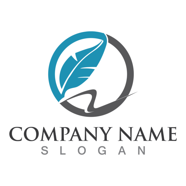 Feather pen company Logo PNG Vector