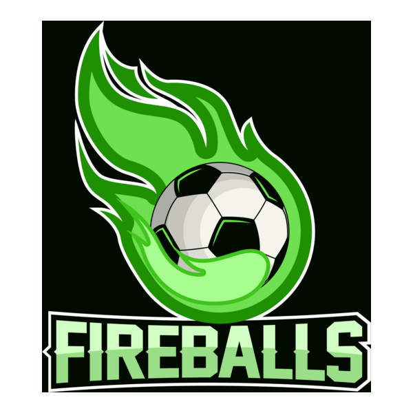 Flame with soccer Logo PNG Vector