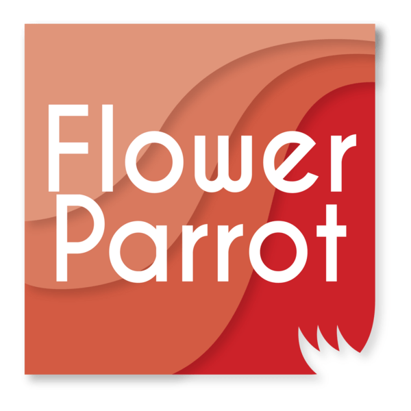 Flower Parrot Logo PNG Vector