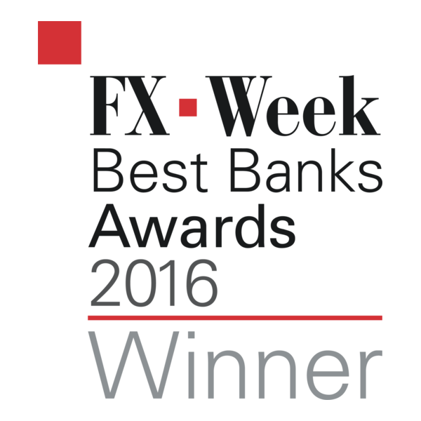 FX-Week Best Banks Awards 2016 Winner Logo PNG Vector