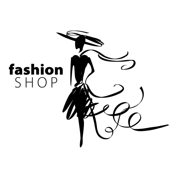 Girls and clothing fashion shop Logo PNG Vector