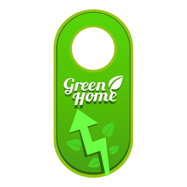 Green Home Logo PNG Vector