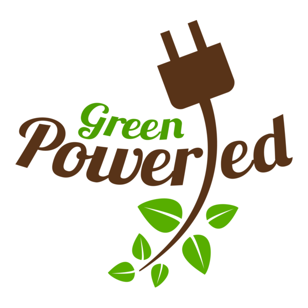 Green Powered Logo PNG Vector