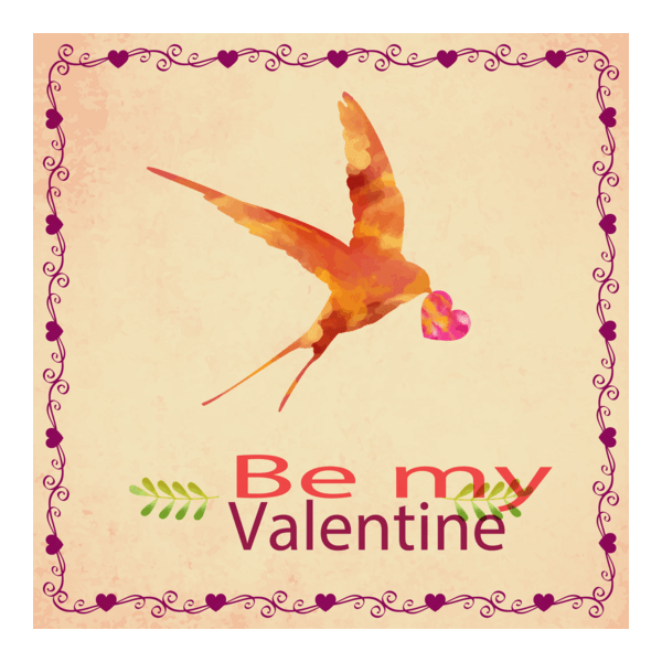 Happy Valentine's Day Logo PNG Vector