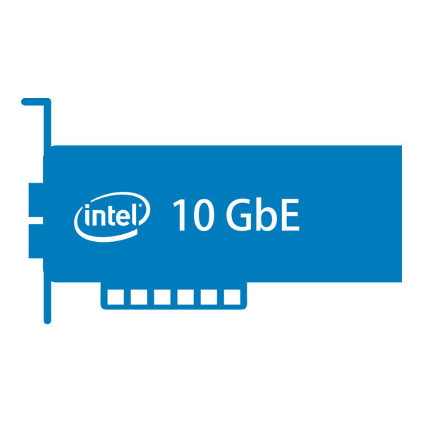 Intel 10 GbE Logo PNG Vector