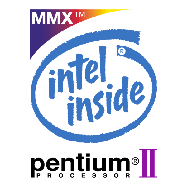 Intel Pentium II MMX Logo PNG Vector