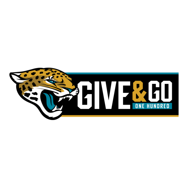 Jacksonville Jaguars Give & Go 100 Program Logo PNG Vector