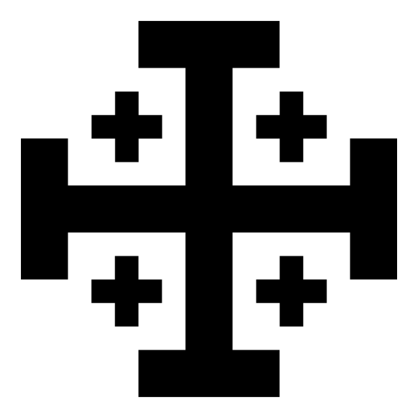 Jerusalem Cross Logo PNG Vector
