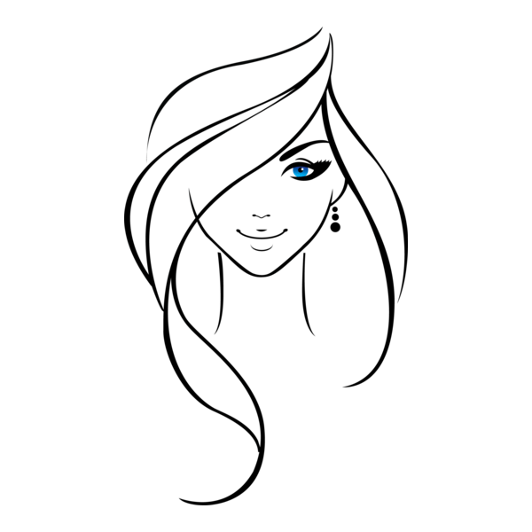 lady face Ak Logo PNG Vector