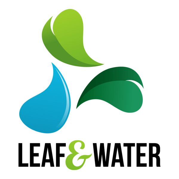 Leaf & Water Logo PNG Vector