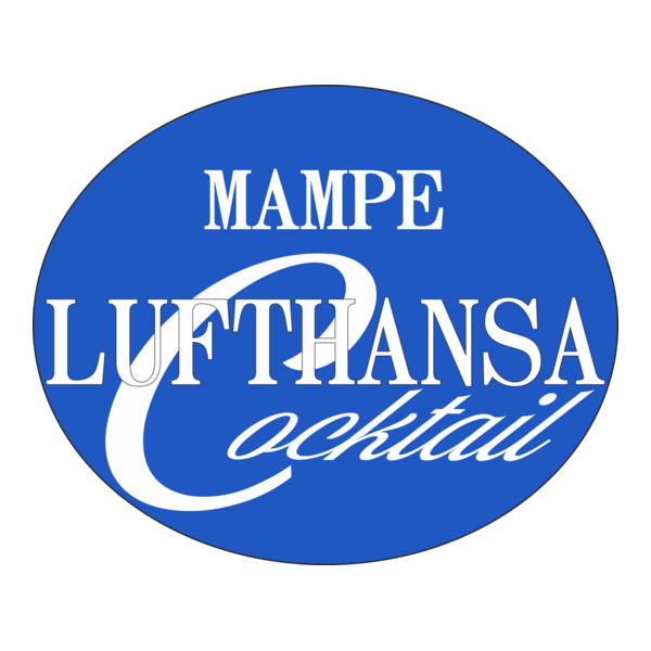 Mampe Lufthansa Cocktail Logo PNG Vector