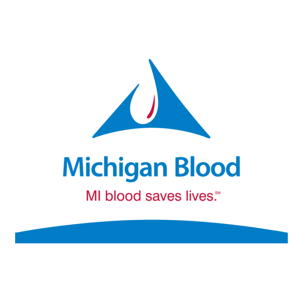 Michigan Blood Logo PNG Vector