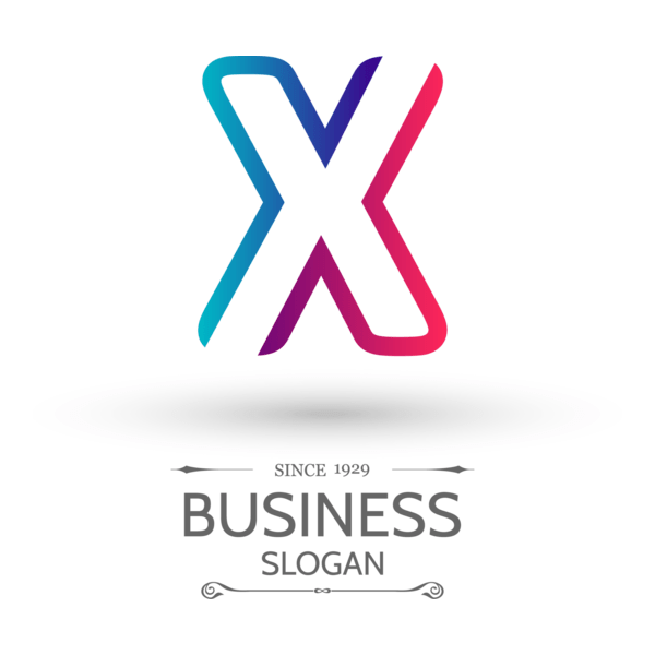 Modern letter x Logo PNG Vector