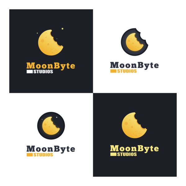 Moon Byte Logo PNG Vector