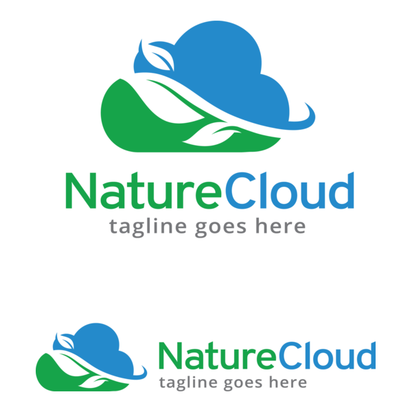 Nature Cloud Logo PNG Vector