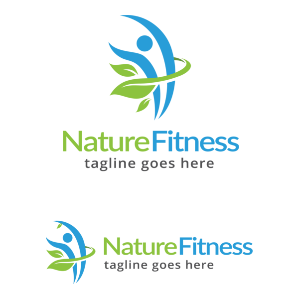 Nature Fitness Logo PNG Vector