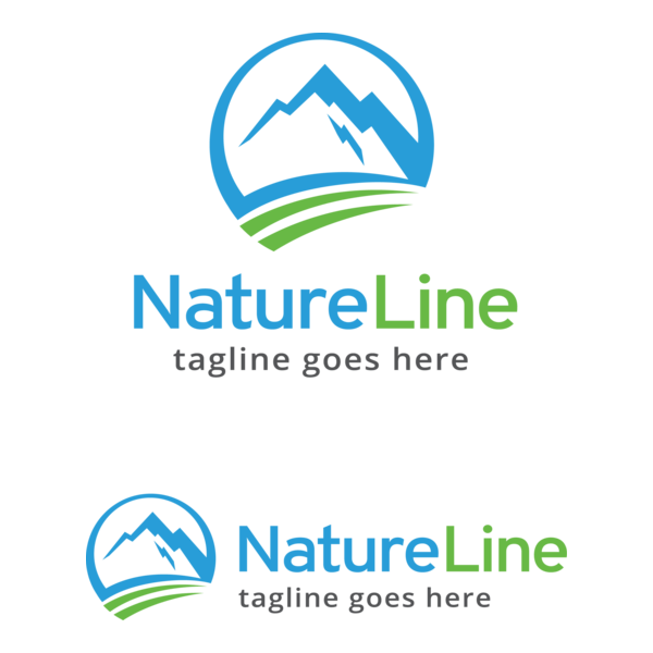 Nature Line Logo PNG Vector