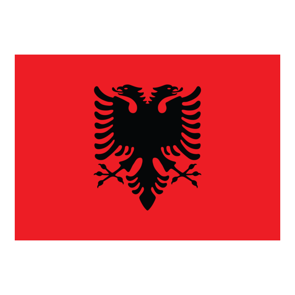 Official Albania flag Logo PNG Vector