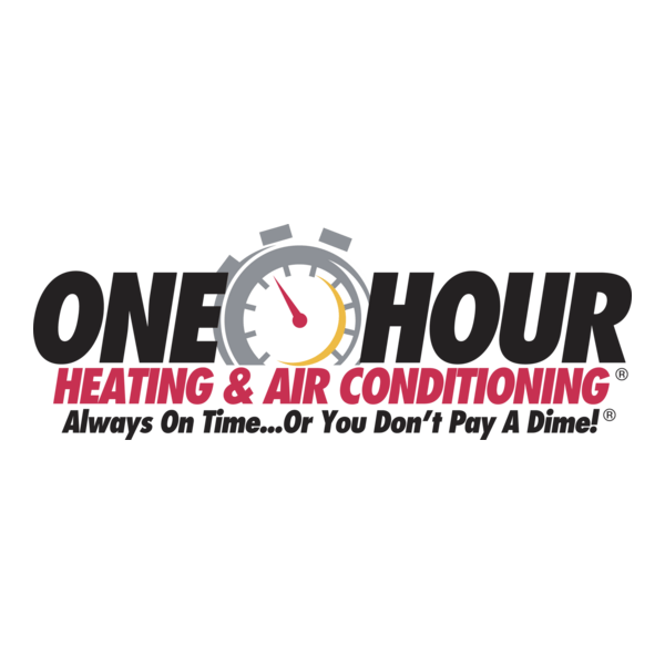 One Hour Heating and Air Conditioning Logo PNG Vector