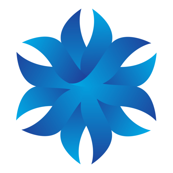 Origami Flower Logo PNG Vector