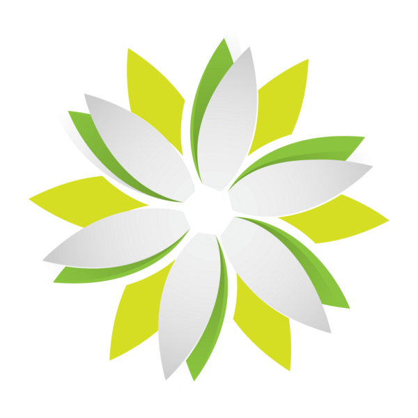 Origami Flower Logo PNG Vector