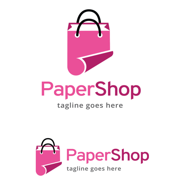 Paper Shop Logo PNG Vector