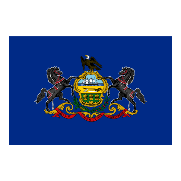 Pennsylvania State Flag Logo PNG Vector