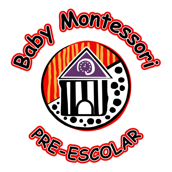 Pre-escolar Baby Montessori Logo PNG Vector