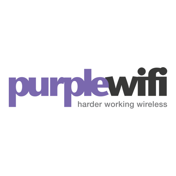 Purple WiFi Logo PNG Vector