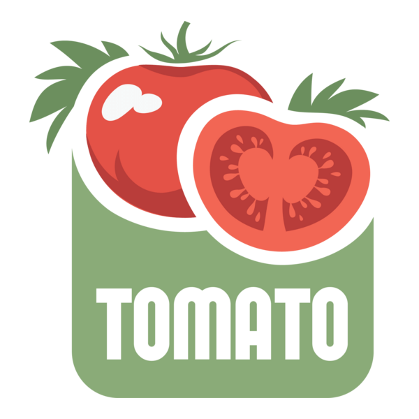 Retro tomato Logo PNG Vector