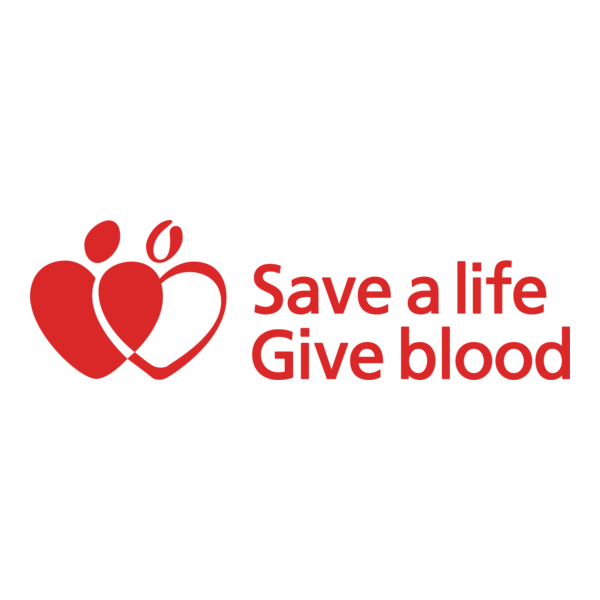 Save a Life Give Blood Logo PNG Vector