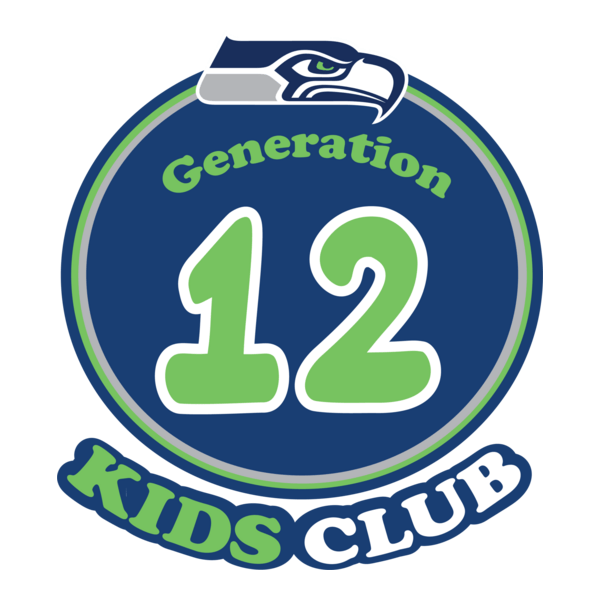 Seattle Seahawks Generation 12 Kids Club Logo PNG Vector