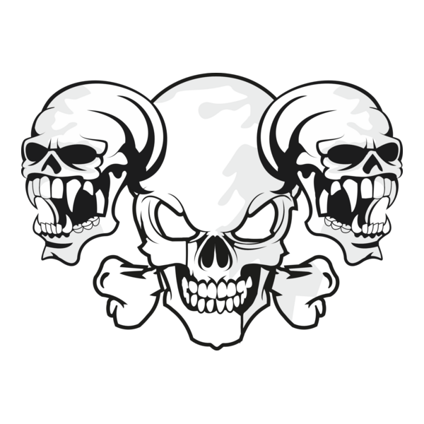 Skull 3 Logo PNG Vector