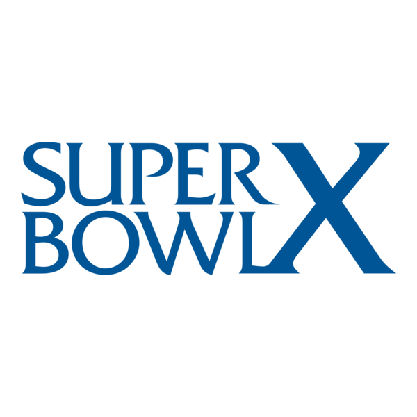 Super Bowl X Logo PNG Vector