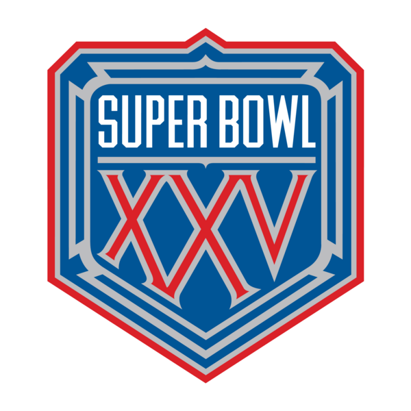 Super Bowl XXV Logo PNG Vector