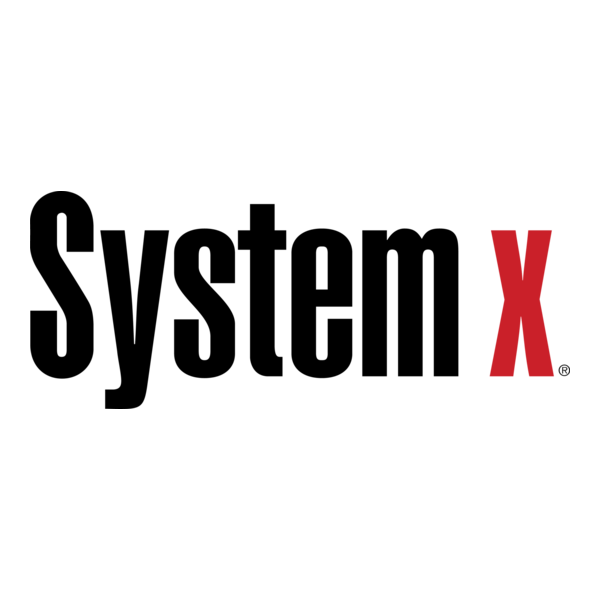 System x Logo PNG Vector