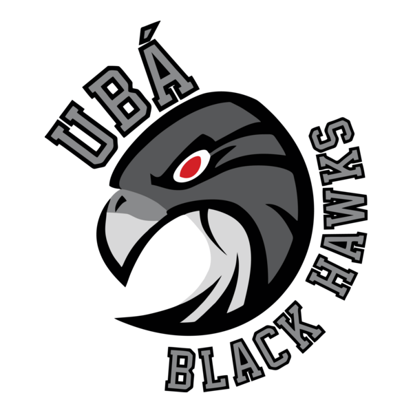 Ubá Black Hawks Logo PNG Vector