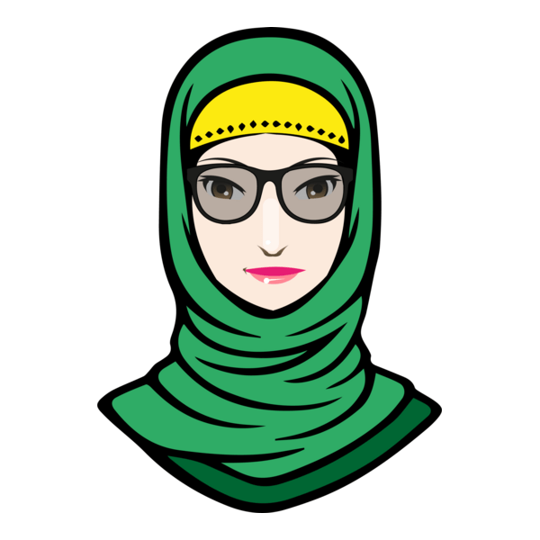 Wanita Tudung Hijab Logo PNG Vector