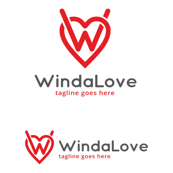 Winda Love Logo PNG Vector