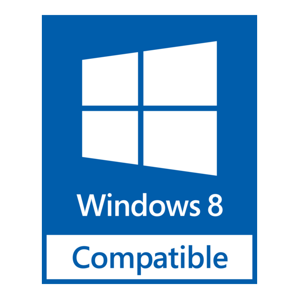 Windows 8 Compatible Logo PNG Vector